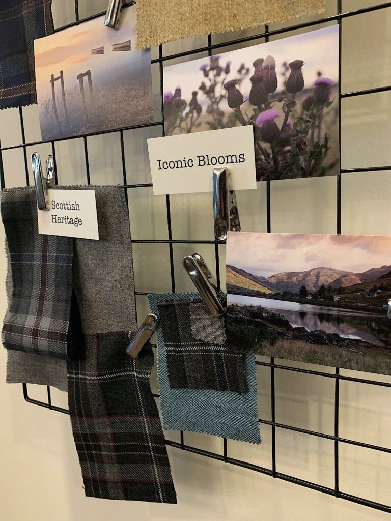 Creating moodboards for retail design in Scotland